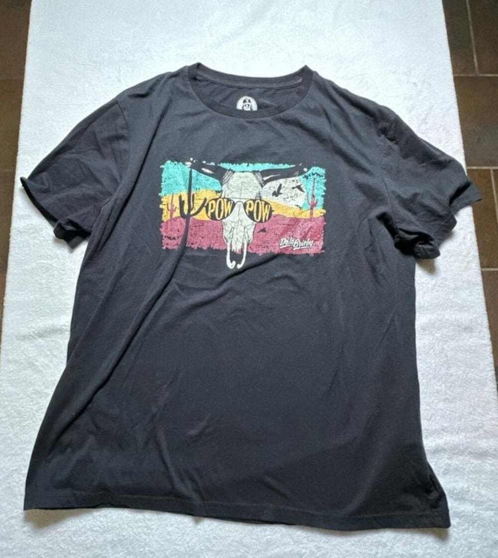 Dale Brisby x Rock & Roll Denim Pow Pow Longhorn Graphic T-Shirt